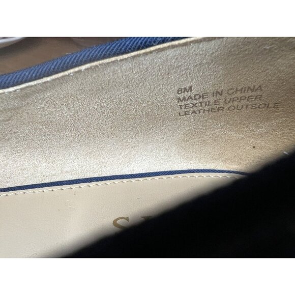 Talbots Edison Flats/ Loafers Navy/green/yellow Plaid Size 8 ($129) EUC - Picture 6 of 6